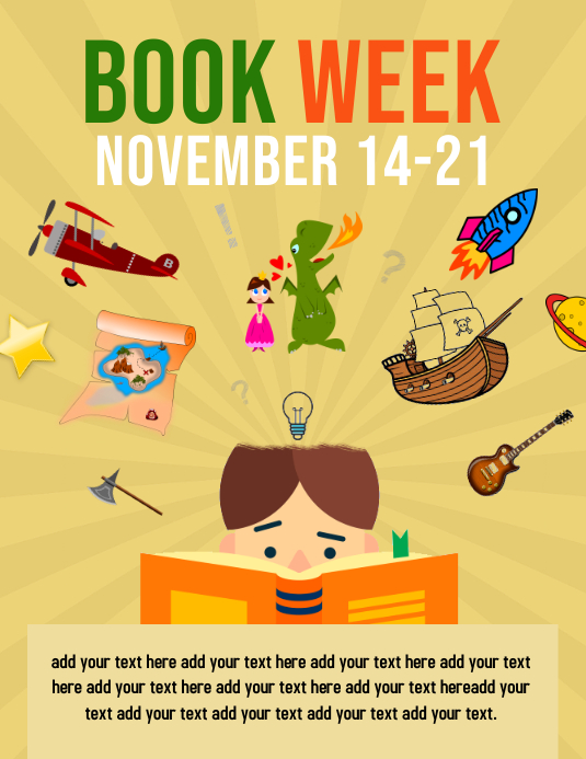 Book week flyer 2 Template | PosterMyWall