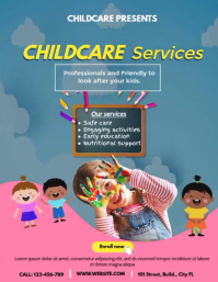 child care services Flyer (US Letter) template
