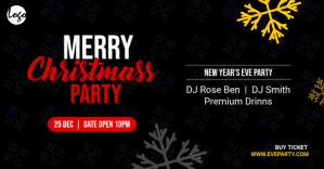 Christmas Party Template Anuncio de Facebook