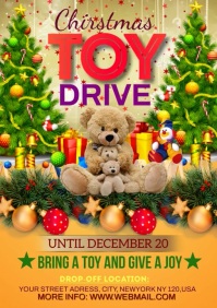 Christmas toy drive A1 template