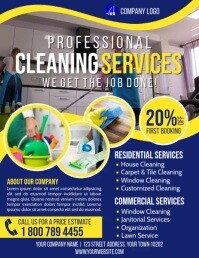 Personalizza 1 0 Modelli Volantino Di Servizio Di Pulizia Postermywall