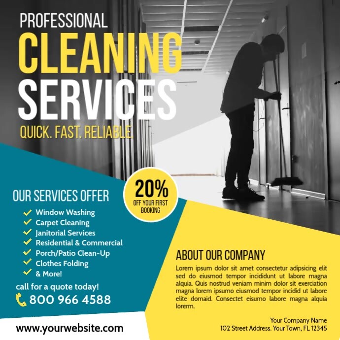 Cleaning Service Template PosterMyWall Cleaning Service Template PosterMyWall