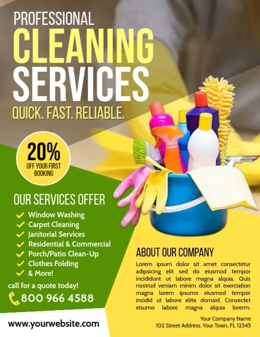 Cleaning Service Template PosterMyWall