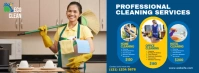 Cleaning Services, Cleaning, Home Clean Facebook Cover Photo template