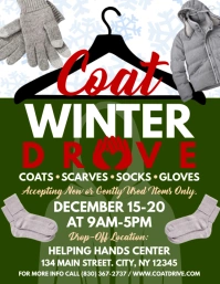Coat Drive Flyer (format US Letter) template