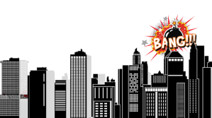 Comic book backdrop Презентация (16 : 9) template