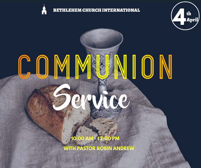 Communion service Template | PosterMyWall