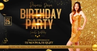 Birthday party flyer template Facebook Ad