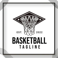 Basketball Net Logo template