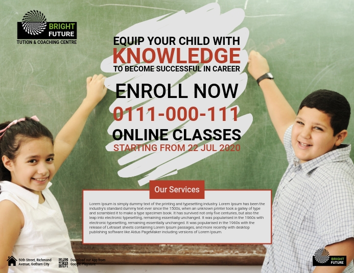 tutio Flyer (US Letter) template