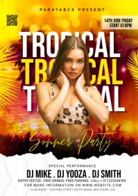 summer tropic A1 template
