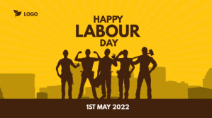 Labor day celebration Twitter-Beitrag template
