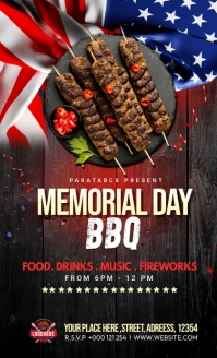 Memorial Day BBQ Part Legale USA template