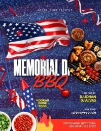 Memorial Day BBQ Part Pamflet (VSA Brief) template