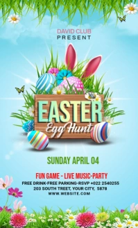 Easter Flyer Template Design US Legal