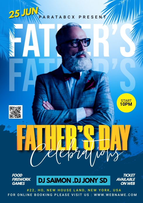 Father's Day Celebration Temp A1 template