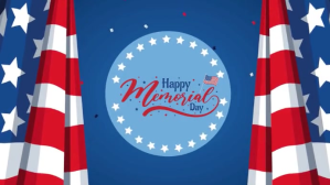 Happy Memorial Day งานแสดงผลงานแบบดิจิทัล (16:9) template