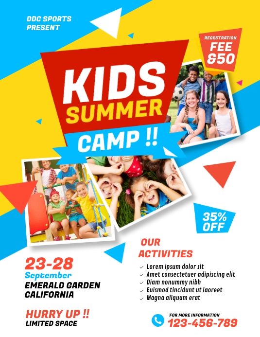 Copy of Copy of Copy of Kids Summer Camp Flyer | PosterMyWall