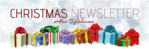 白色 Christmas Newsletter E-mail-overskrift Template