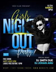 Night Club Flyer Template Poster/Wallboard