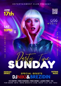 Night Club Flyer Template A6