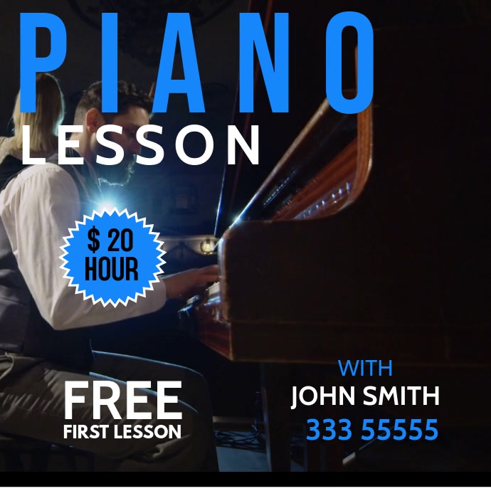 PIANO POSTER Template PosterMyWall