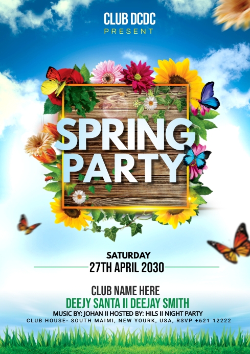 Spring Ad Flyer Spring Party flyer Template | PosterMyWall