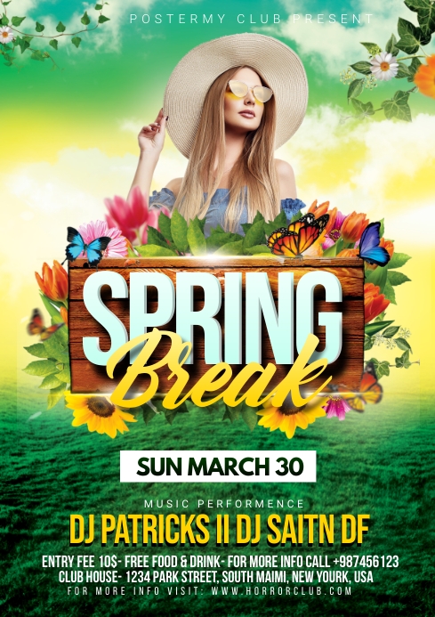 Spring Ad Flyer Spring Party flyer Template | PosterMyWall