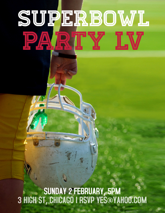 Copy Of Copy Of Copy Of Superbowl Party Postermywall