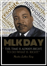 template, mlk day martin luth A4