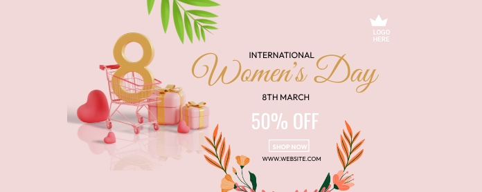 Women's Day Sale Transparent na Twitch template