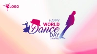 Pink World Dance Day Twitter Post template