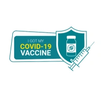 Covid-19 Vaccine Logo Design template