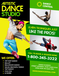 Dance Pamflet (Letter AS) template