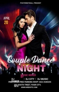 Dance Party Template Wide Setengah Halaman