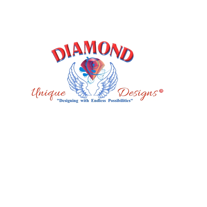 Diamond Q Angel Wings Logo Design Logótipo template