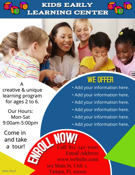 Education Flyer Template Postermywall