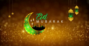 Eid Mubarak social media video delt Facebook-billede template