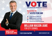 Election Candidate Ad Carte postale template