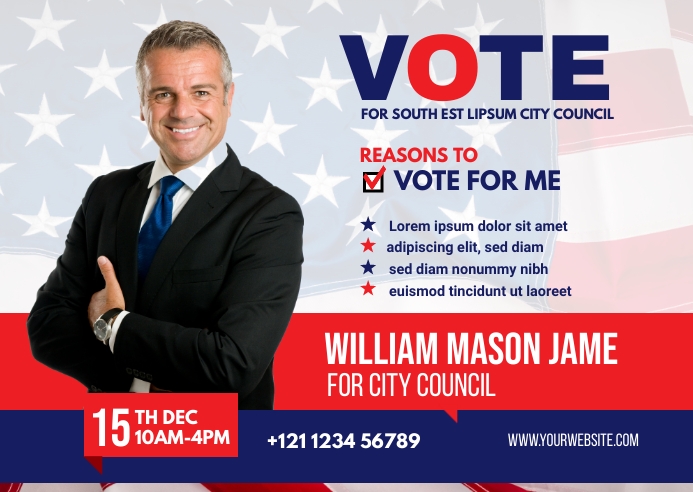 Current Election Add Election Candidate Ad Template | PosterMyWall