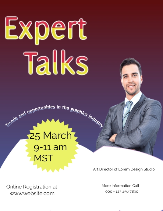 Expert Talks Key Visual Expert talks Template | PosterMyWall
