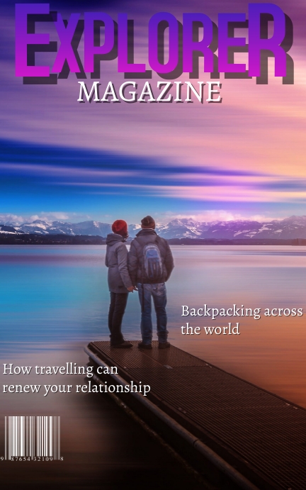 Explorer magazine Template | PosterMyWall