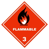 Flammable sign 3 Logotipo template