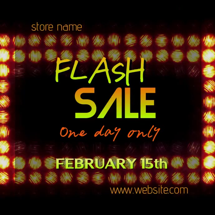 Copy of Copy of Flash Sale Digital Ad | PosterMyWall