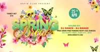 Flyer Template For Spring Break delt Facebook-billede