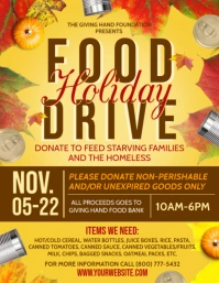 Food Drive Flyer (US Letter) template
