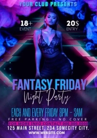 friday night party A1 template