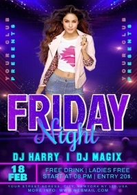 friday night party A1 template