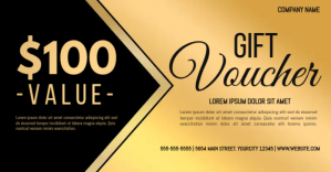 Arancione Gift Voucher Facebook Shared Image Template