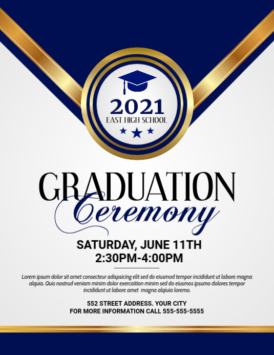 Graduation Ceremony Template PosterMyWall